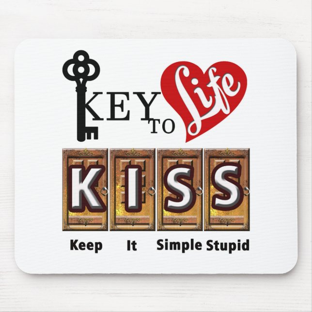 Mousepad Pad do mouse K.I.S.S (Frente)