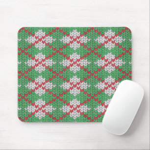 Mousepad Pad do mouse KNIT XMAS ARGYLE