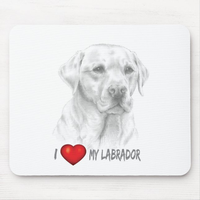 Mousepad Pad do mouse Labrador Retriever (Frente)