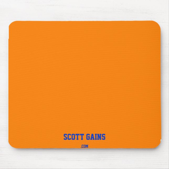 Mousepad Pad do mouse laranja (Frente)