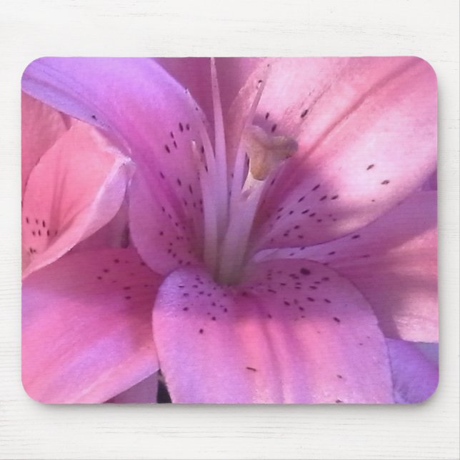 Mousepad Pad do mouse Lily Rosa (Frente)