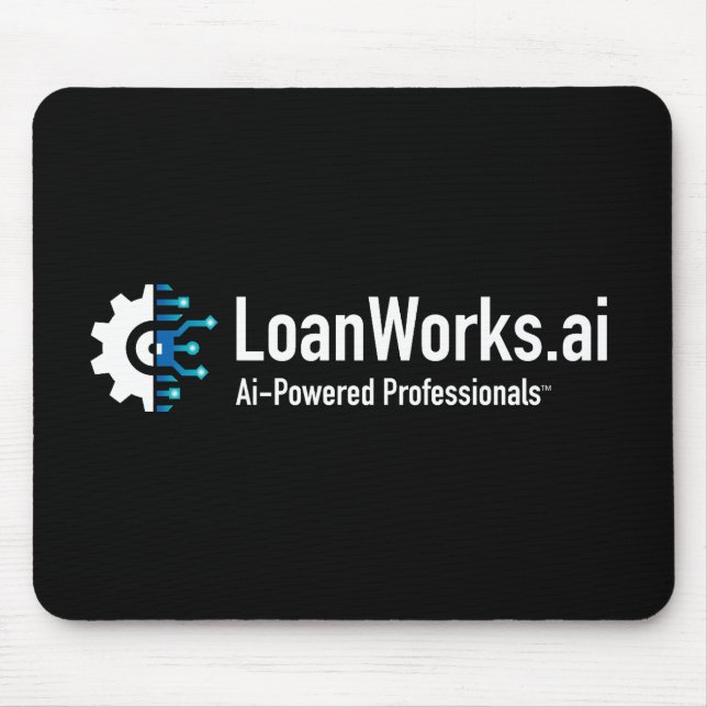 Mousepad Pad do mouse LoanWorks.ai Pro - Preto (Frente)