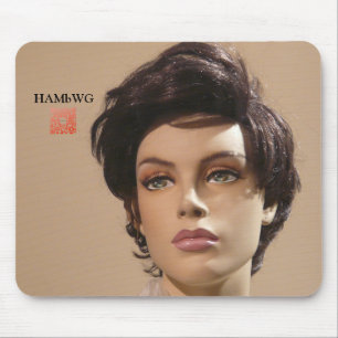Mousepad Pad do Mouse Mannequin HAMbWG w qr code