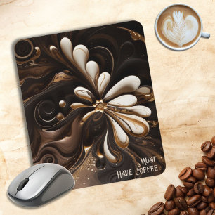 Mousepad Pad do mouse mocha-Themed do café