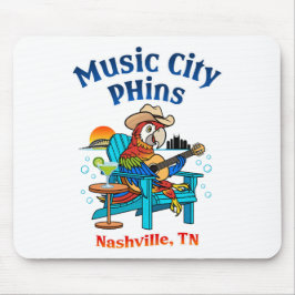 Mousepad Pad do mouse Music City Phins