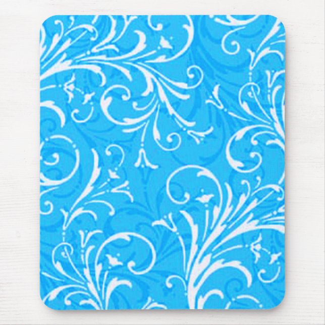 Mousepad Pad do mouse ornamental azul (Frente)