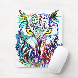 Mousepad Pad do mouse Owl | Urso Colorido | Owlet