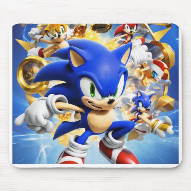 Mousepad Pad do mouse, Pad do mouse azul ciano (Frente)