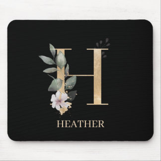 Mousepad Pad do mouse personalizado flexível H Monograma