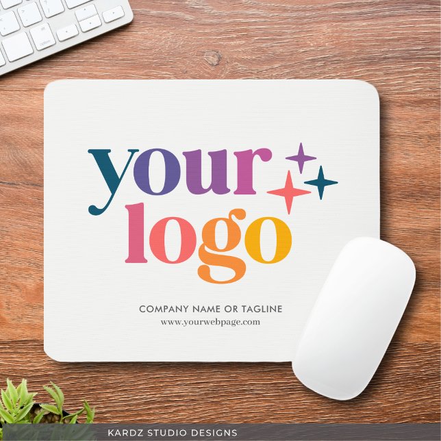 Mousepad Pad do mouse personalizado para logotipo comercial (Customize with your logo, Company Name or Tagline and website.)