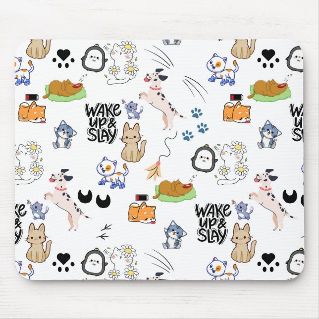 Mousepad Pad do mouse Pet Lover Kawai (Frente)