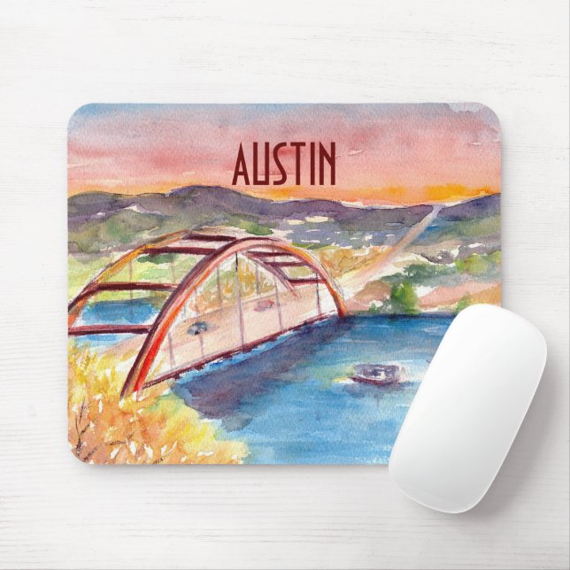Mousepad Pad do mouse - Ponte do Pennybacker (Com mouse)