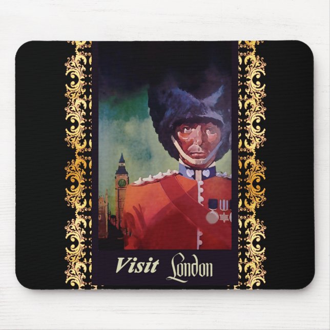 Mousepad Pad do mouse Poster de Londres (Frente)
