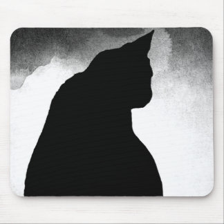Mousepad Pad do mouse preto de silhueta