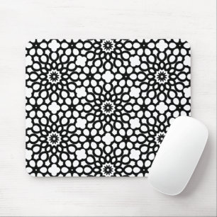 Mousepad Pad do mouse preto e branco