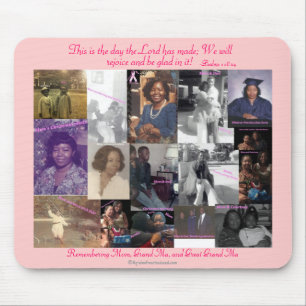 Mousepad Pad do mouse rosa AgrainofmustardSeed.com da Patri