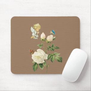 Mousepad Pad do Mouse Rosa Angel Beige! Pad do mouse