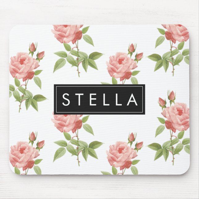 Mousepad Pad do mouse rosa Garden (Frente)
