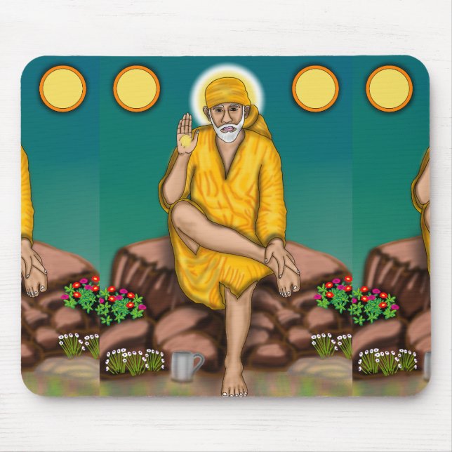 Mousepad Pad do mouse Sai Baba (Frente)