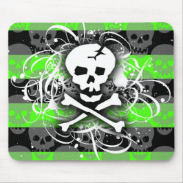 Mousepad Pad do mouse Skull Deathrock