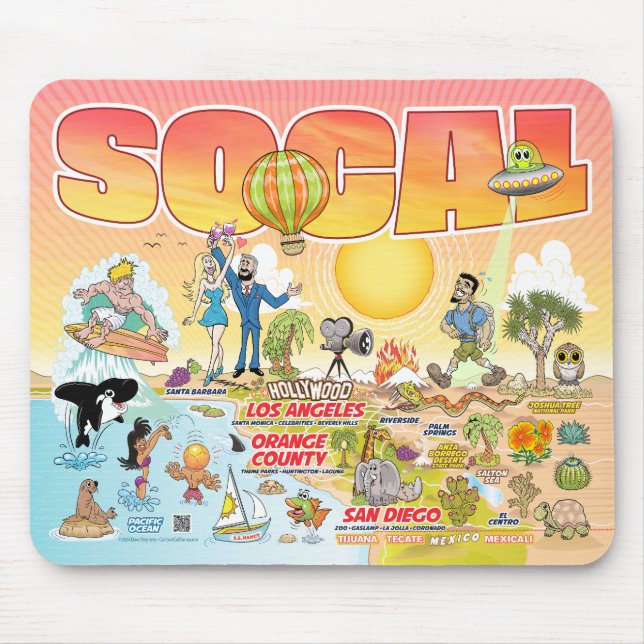 Mousepad Pad do mouse SoCal (Frente)