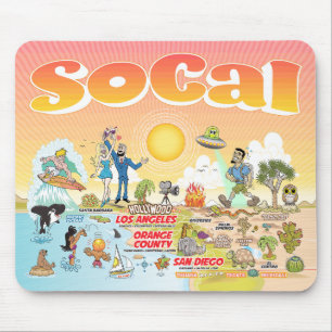 Mousepad Pad do mouse SoCal mais avançado