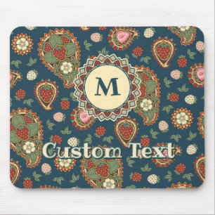 Mousepad Pad do mouse Strawberry Paisley Patterley