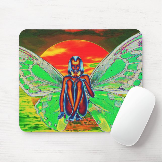 Mousepad Pad do mouse sunset azul (Com mouse)