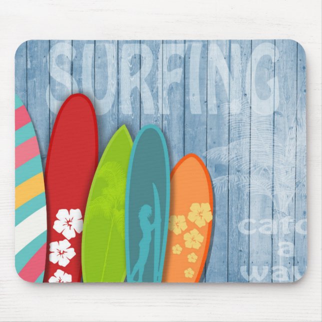 Mousepad Pad do mouse surfboards (Frente)
