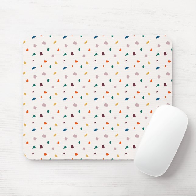 Mousepad Pad do mouse Terrazzo - Acessório moderno para a m (Com mouse)