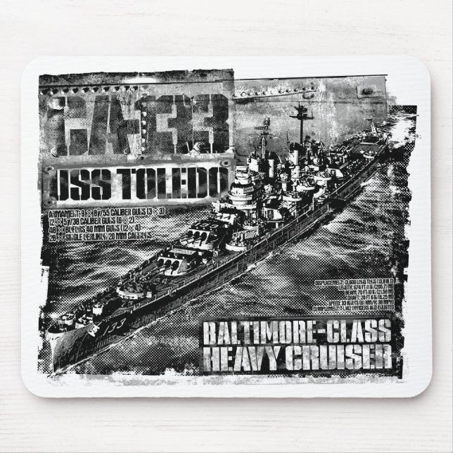 Mousepad Pad do mouse Toledo de cruzeiro pesado (Frente)