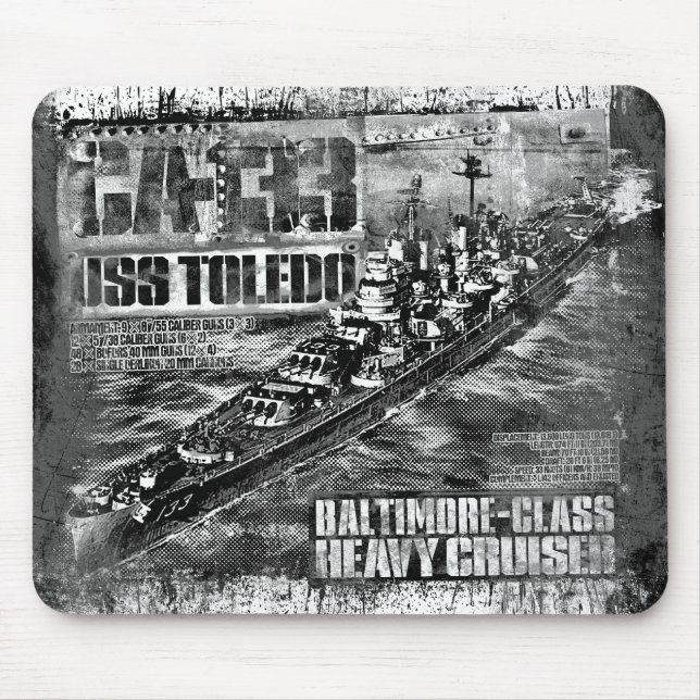 Mousepad Pad do mouse Toledo de cruzeiro pesado (Frente)