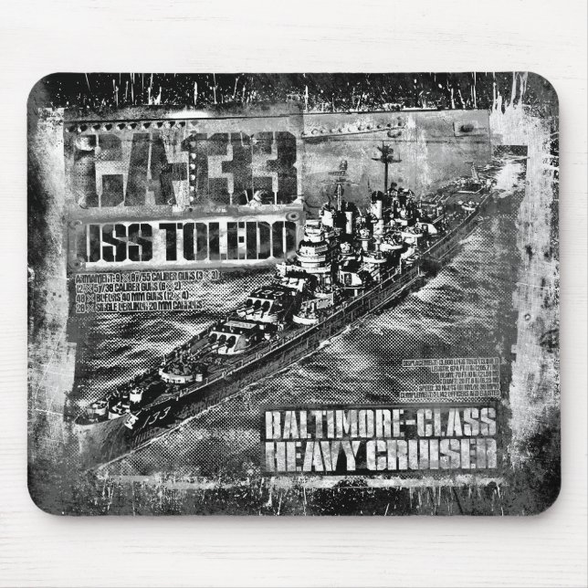 Mousepad Pad do mouse Toledo de cruzeiro pesado (Frente)