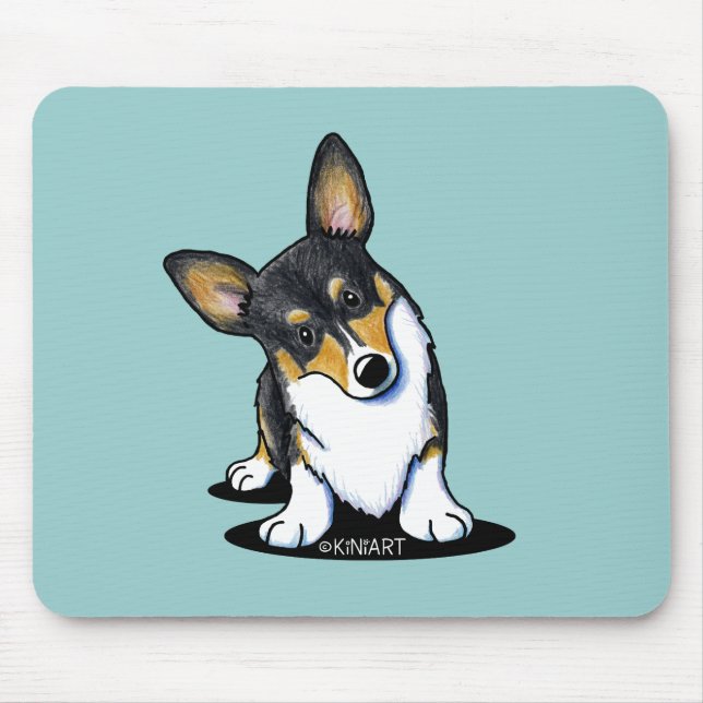 Mousepad Pad do mouse Tripartido Corgi (Frente)