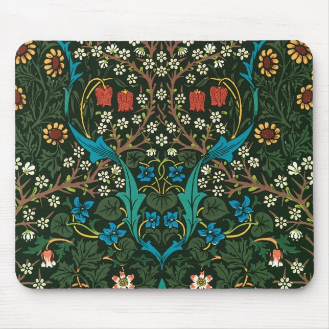 MOUSEPAD PAD DO MOUSE "TULIPS DESIGN" WILLIAM MORRIS (Frente)