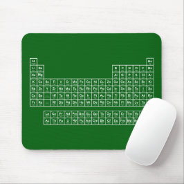 Mousepad Pad do mouse verde de Mesa periódica
