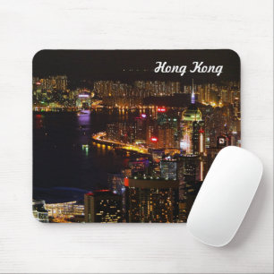 Mousepad Pad do Mouse Viagem Noturno de Hong Kong