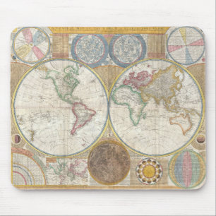 Mousepad Pad do mouse World Map