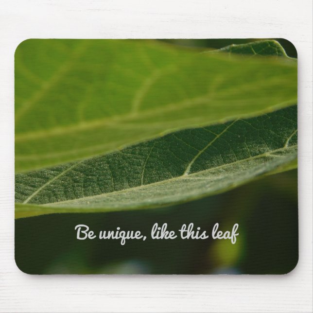 Mousepad Pad do mouse Zen Leaf - Presente perfeito (Frente)