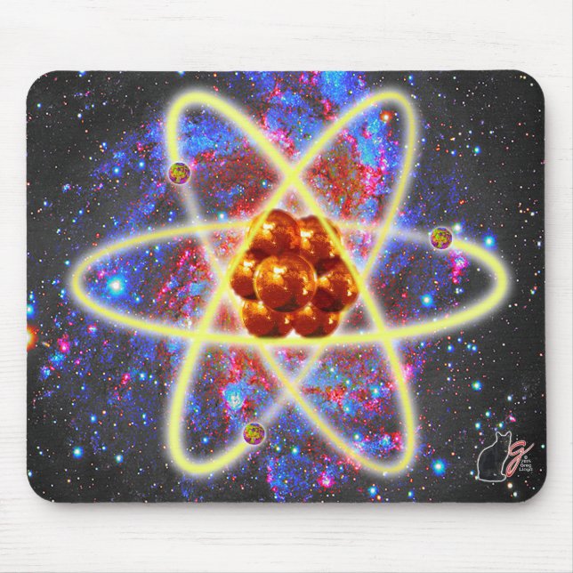 Mousepad Pad do rato Atômico Espacial (Frente)