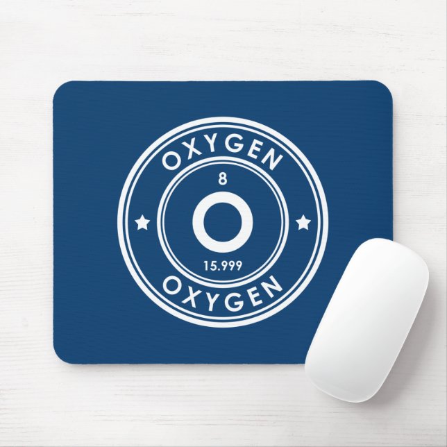 Mousepad Pad do Rato Azul do Elemento Oxigênio (Com mouse)