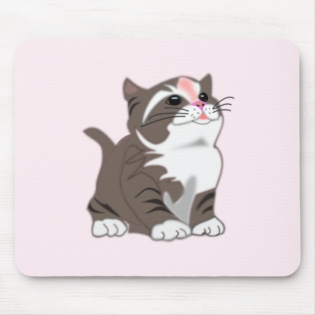 Mousepad Pad do Rato Baby Kitten - Cores Personalizadas - T (Frente)