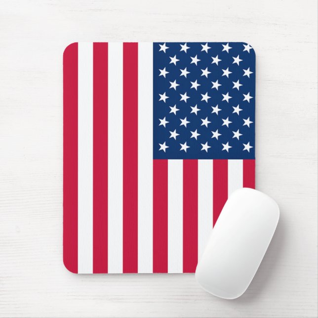 Mousepad Pad do Rato de Bandeira Americano (Com mouse)
