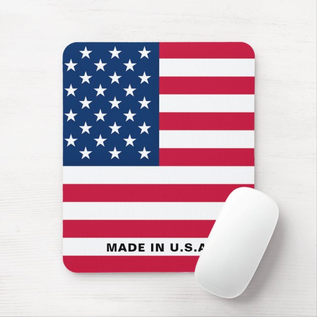 Mousepad Pad do Rato de Bandeira Americano (Com mouse)
