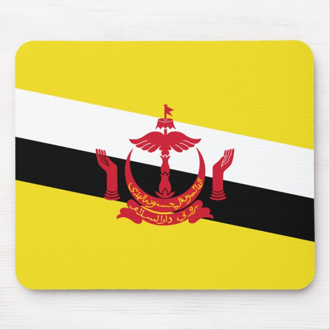 Mousepad Pad do Rato de Bandeira do Brunei Patriótico (Frente)