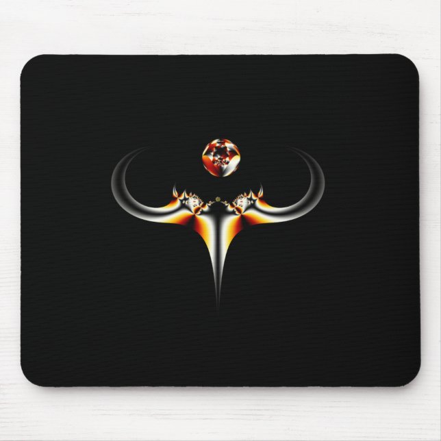 Mousepad Pad do Rato de Cavalos de abstrato (Frente)