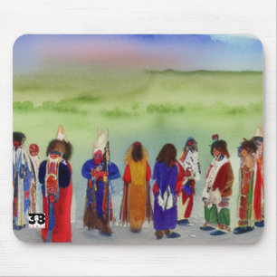 Mousepad Pad do Rato de Celebração Indiano Americano