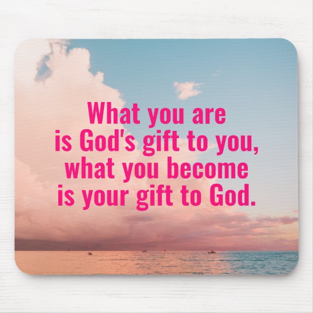 Mousepad Pad do Rato de Cotação Católica (Frente)