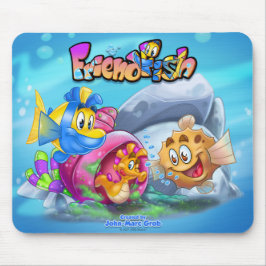 Mousepad Pad do Rato de Peixe-Cartoon Bonito Amigo