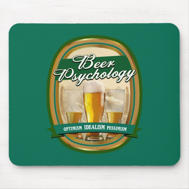 Mousepad Pad do Rato de Psicologia da Cerveja (Frente)